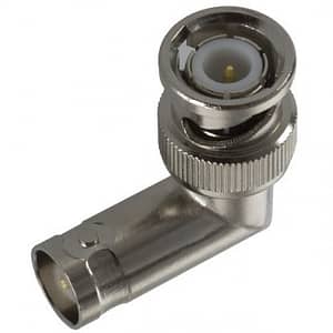BNC Male haakse connector. Per Stuk
