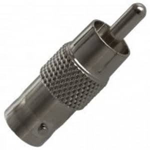 BNC Female naar RCA Male Connector. Per Stuk
