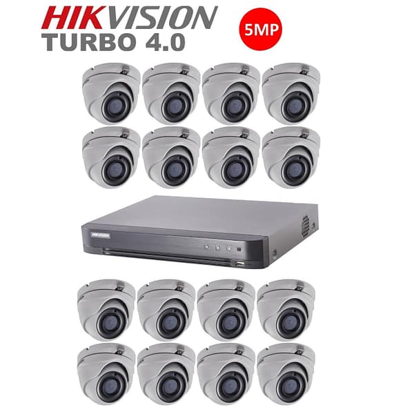 5 Megapixel Complete Set Van 16 Dome’s + 2TB HDD